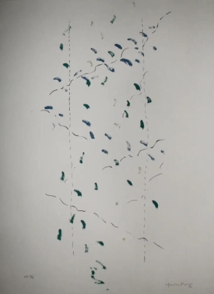 Litografia Hernandez Pijuan - A.L. Osaka (avant-la-lettre Osaka)