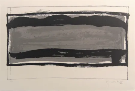 Litografia Hernandez Pijuan - Carpeta 12 aniversari Galeria Joan Prats