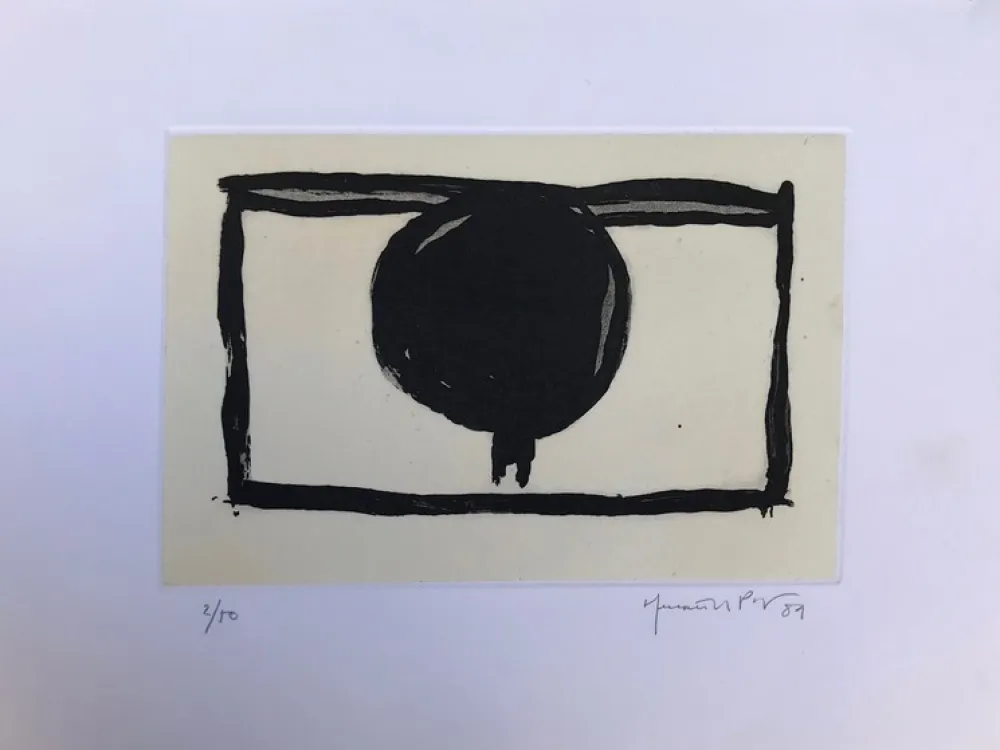 Gravura Hernandez Pijuan - Dos arbres