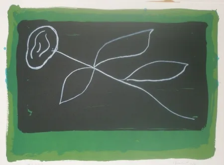 Litografia Hernandez Pijuan - Fleur