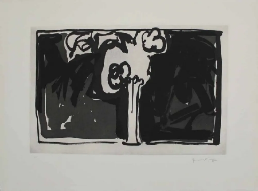 Água-Tinta Hernandez Pijuan - Flors I