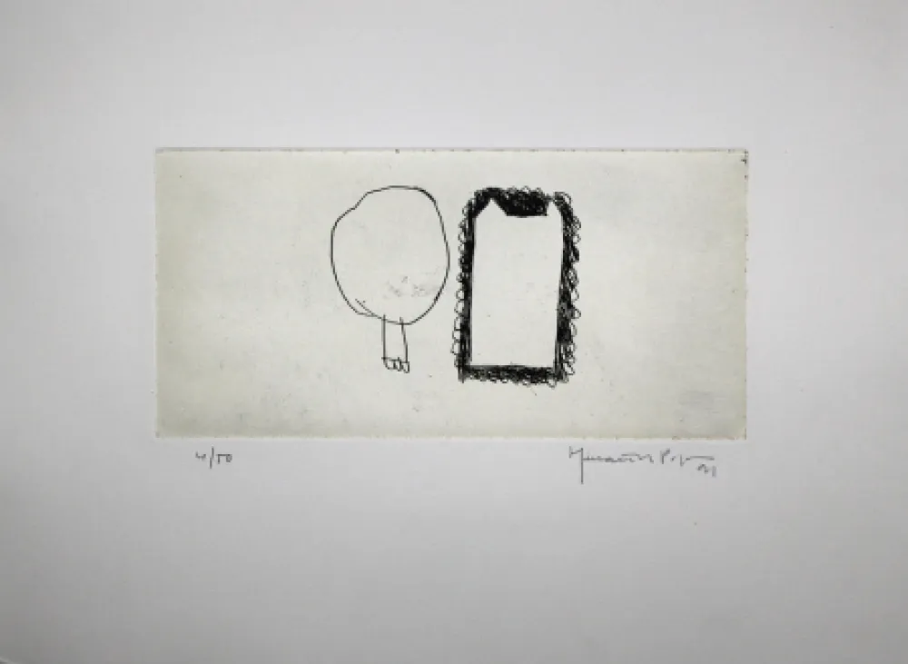 Gravura Hernandez Pijuan - Memòria de la Segarra IV