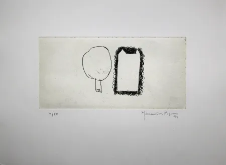 Gravura Hernandez Pijuan - Memòria de la Segarra IV