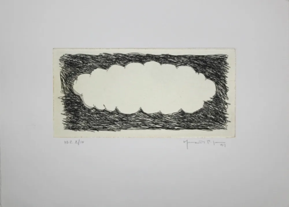 Gravura Hernandez Pijuan - Memòria de la Segarra VIII