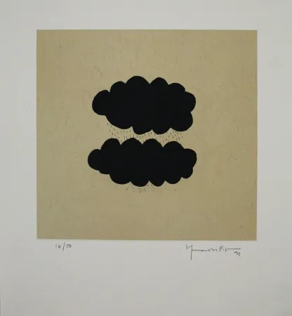 Água-Tinta Hernandez Pijuan - Núvols III