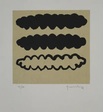 Água-Tinta Hernandez Pijuan - Núvols IV