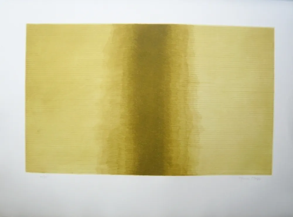 Gravura Hernandez Pijuan - Ombra sobre daurat