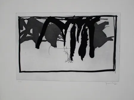 Água-Forte E Água-Tinta Hernandez Pijuan - Paisatge amb xiprers I