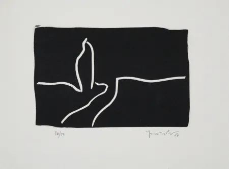 Linogravura Hernandez Pijuan - Paisatge I / Landscape I