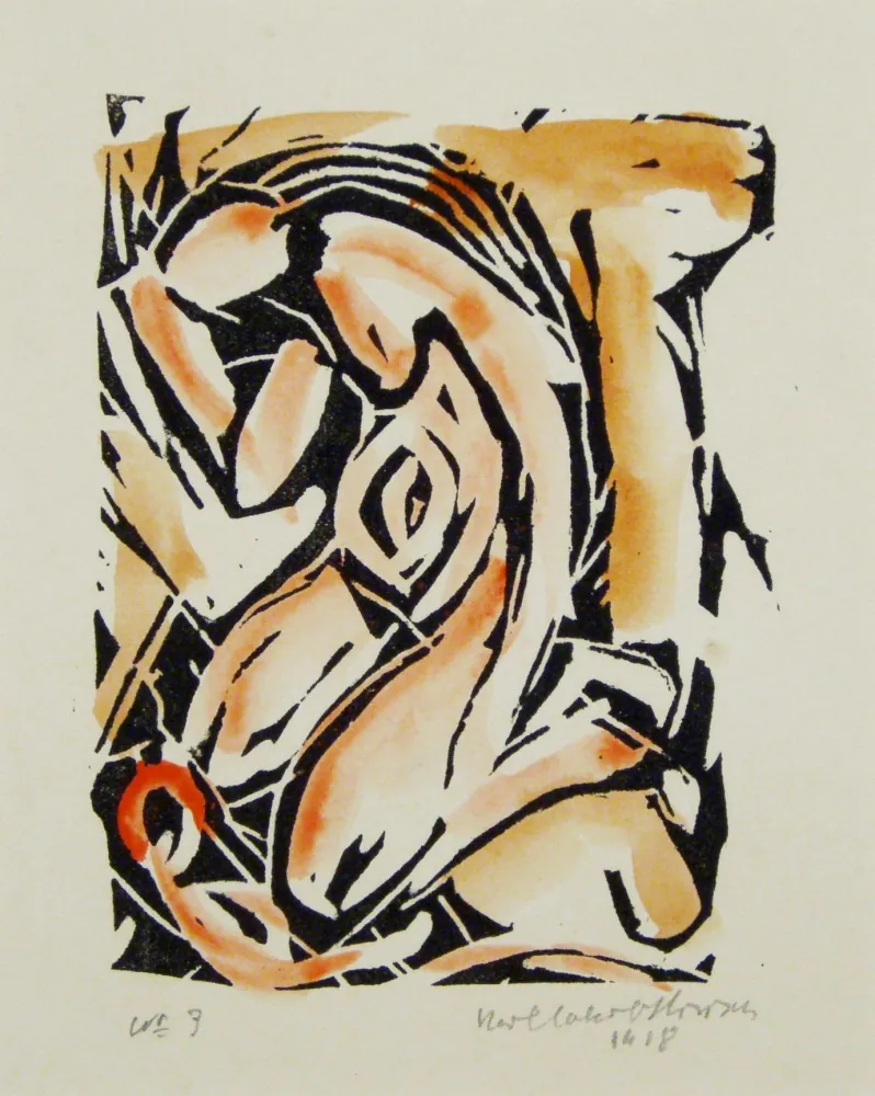 Xilogravura Hirsch - Madonna