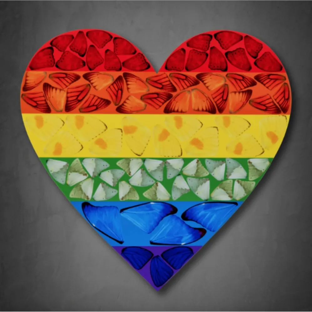 Múltiplo Hirst - Butterfly Heart