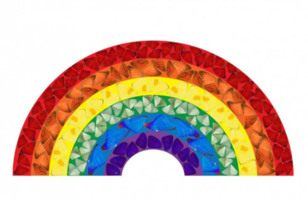 Múltiplo Hirst - H7-1 Butterfly Rainbow (Large)