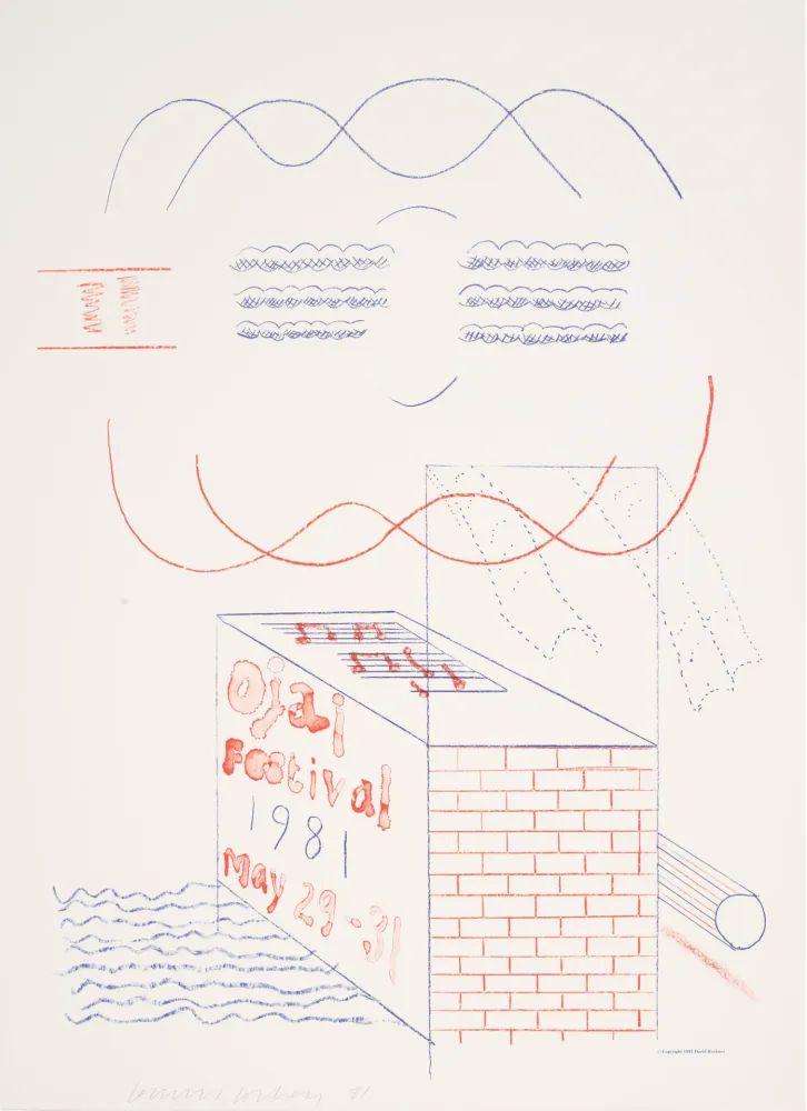 Litografia Hockney - Ojai Festival