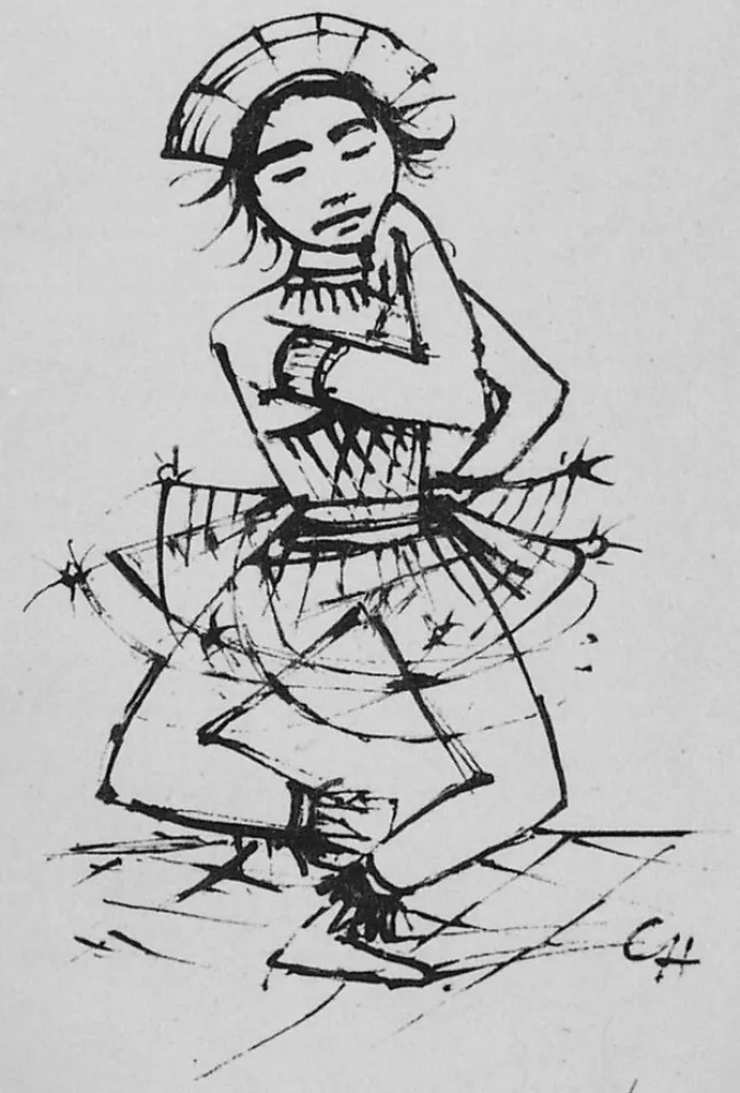 Litografia Hofer - Javanische-Tänzerin