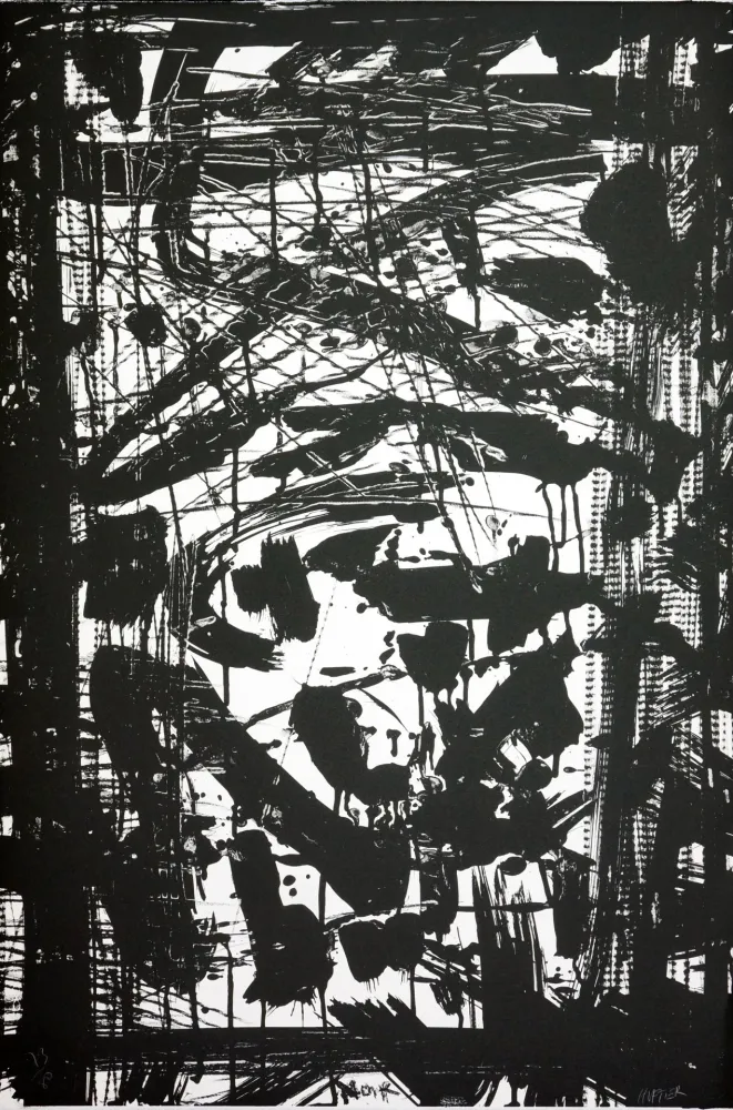 Litografia Huftier - Noir