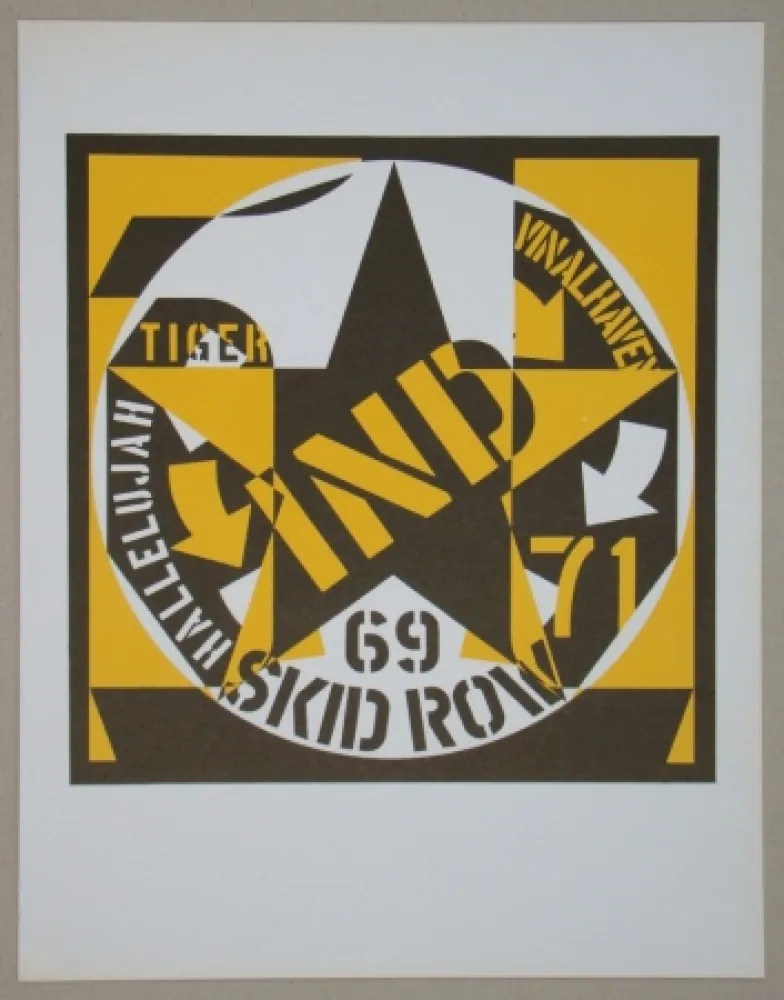 Litografia Indiana - Autoportrait 69