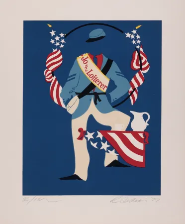 Serigrafia Indiana - Jo the Loiterer, 1977 - Hand-signed