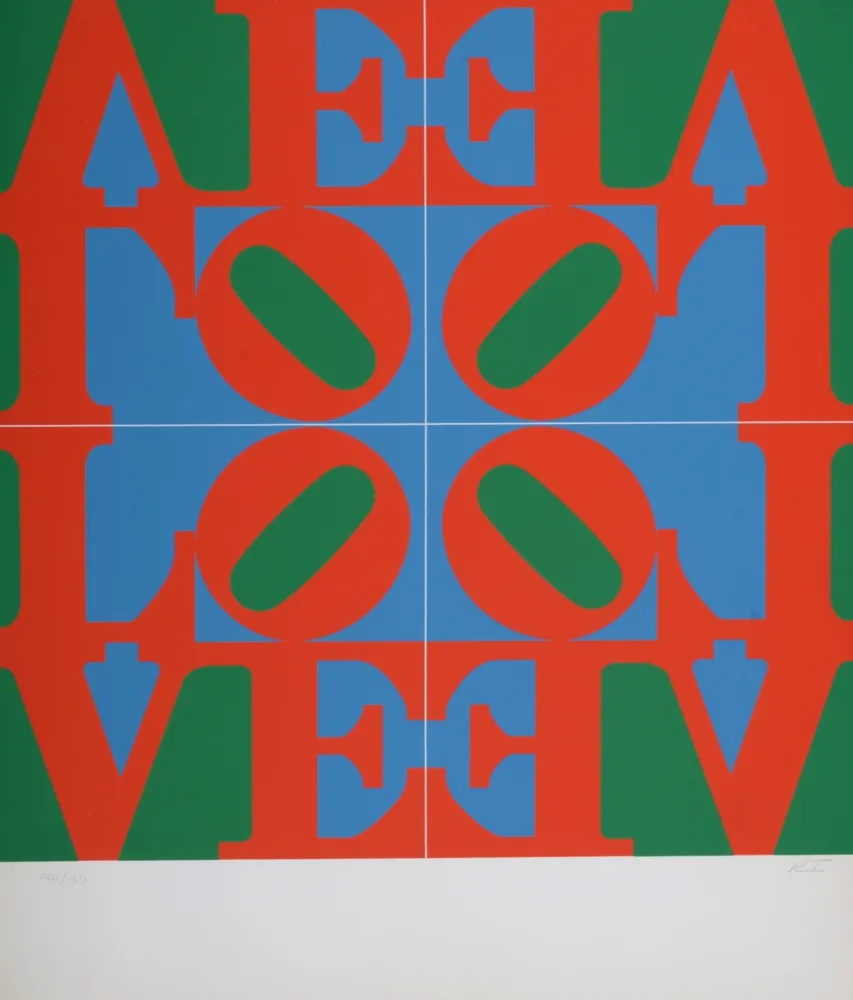 Serigrafia Indiana - Love, 1967 - Hand-signed