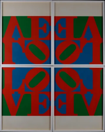 Serigrafia Indiana - Love Wall (Love Frieze)