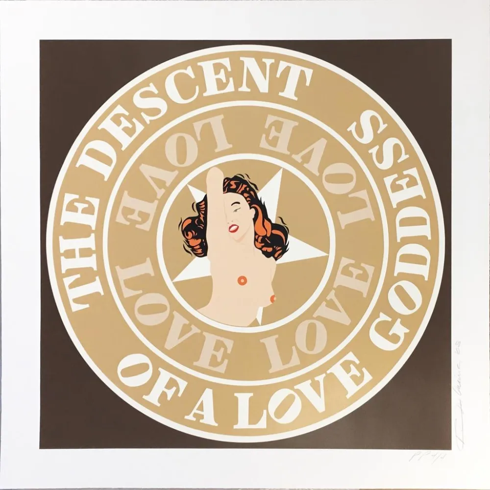 Serigrafia Indiana - (Marilyn) Descent of a Love Goddess
