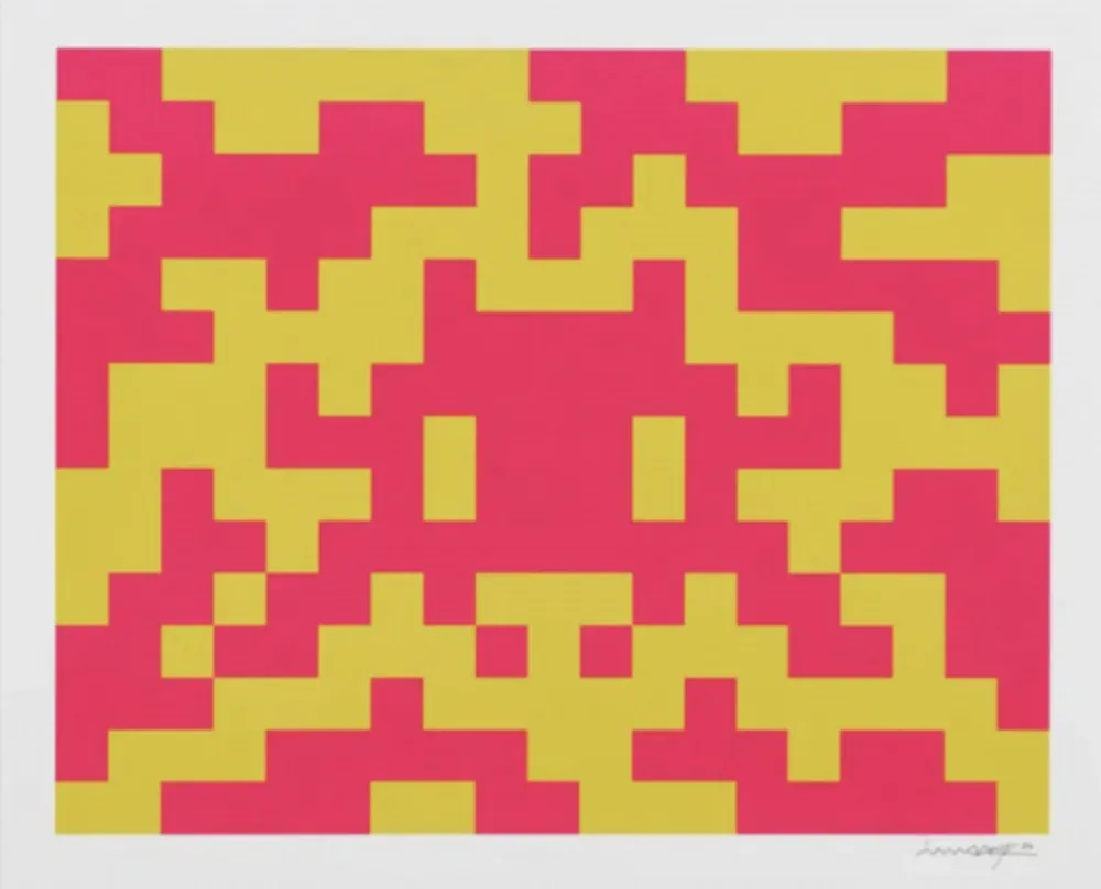 Serigrafia Invader - Camo M-2C-M1