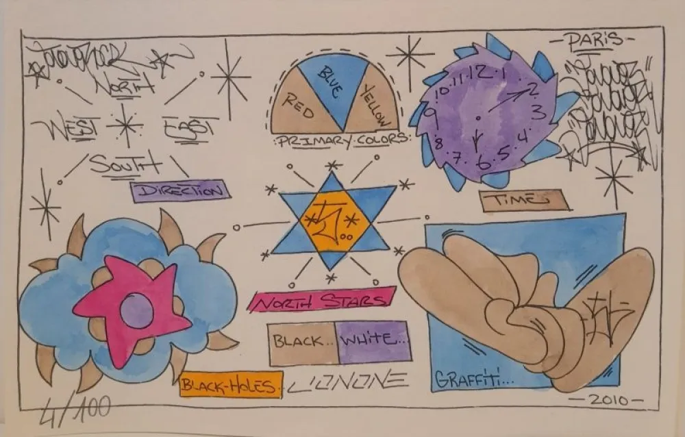 Serigrafia Jonone - Coffret avec une sérigraphie et le catalogue 