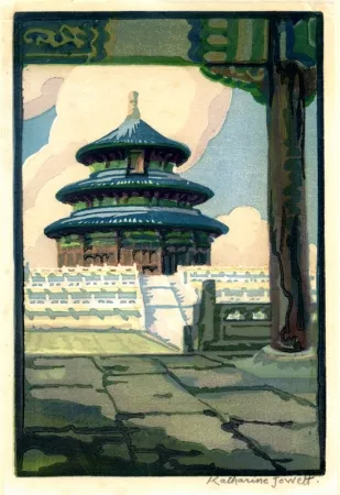 Xilogravura Jowett  - Temple of Heaven