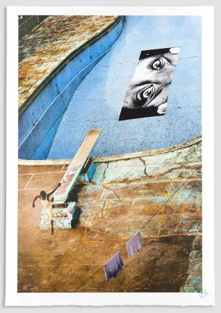 Litografia Jr - Swimming Pool, Intercontinental Hotel, Verticale, Monrovia, Liberia, 2008