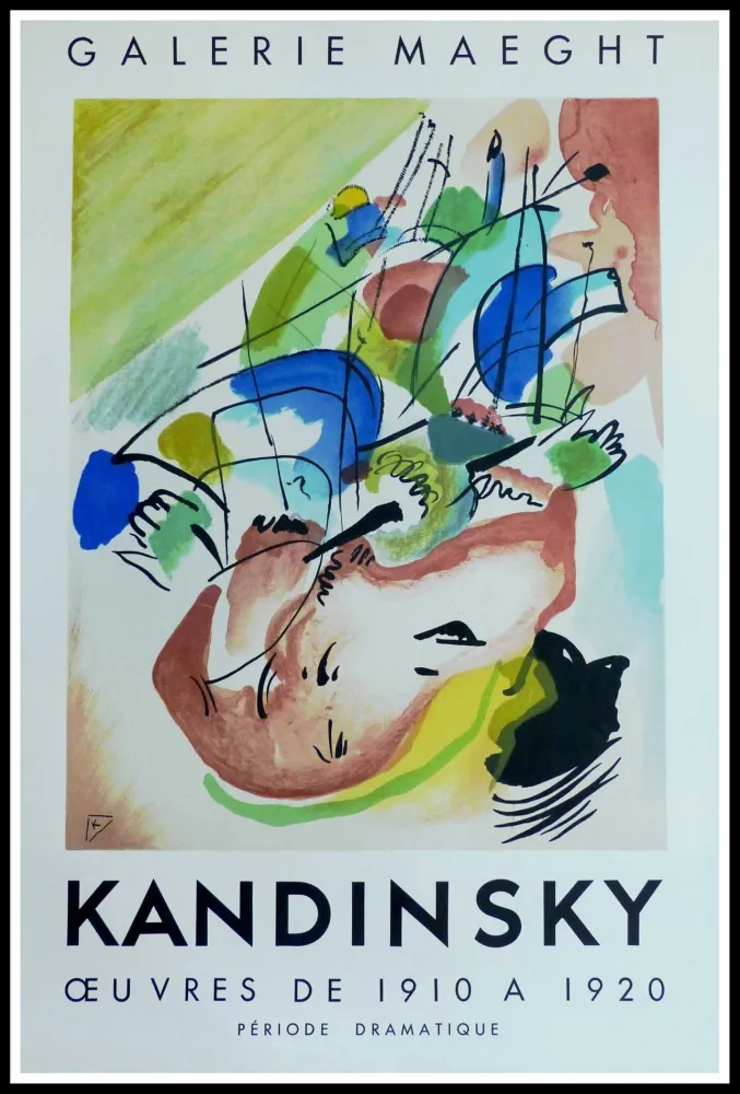 Cartaz Kandinsky - KANDINSKY GALERIE MAEGHT IMPROVISATION ABSTRAITE 