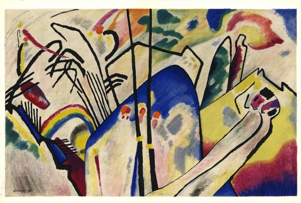 Livro Ilustrado Kandinsky - KANDINSKY. Période dramatique 1910-1920. Juillet 1955. DERRIÈRE LE MIROIR N° 77-78.
