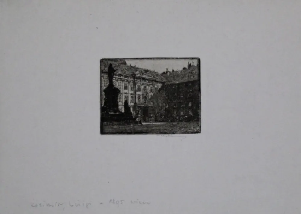 Gravura Kasimir - Amalienhof (Hofburg), Vienna