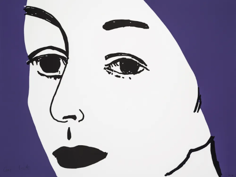 Xilogravura Katz - Ada (Black & Purple)