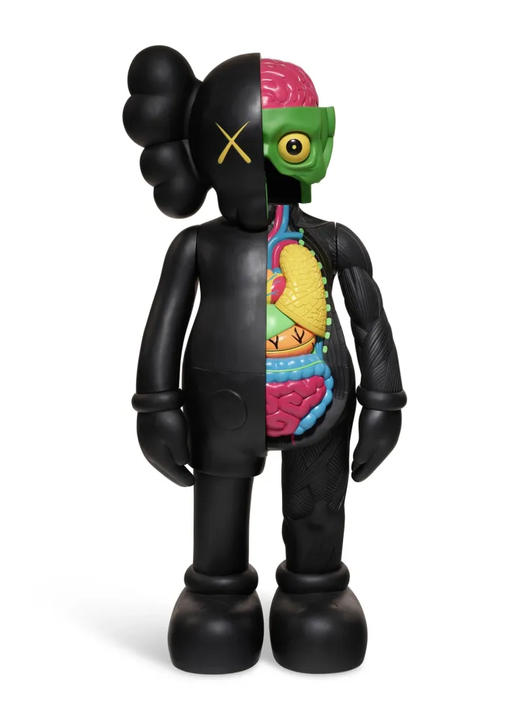 Múltiplo Kaws - Four Foot Companion - black dissected
