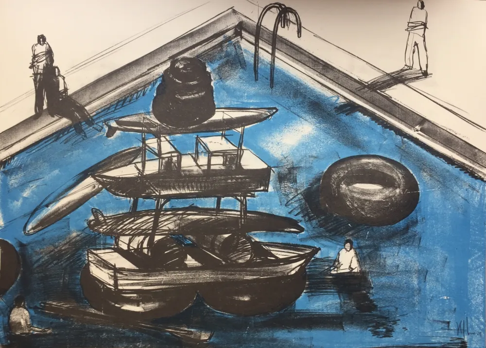 Litografia Kcho - Regresa vida mia que te espero 4