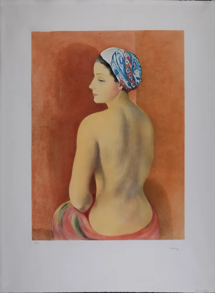 Água-Tinta Kisling - Nu au Turban 