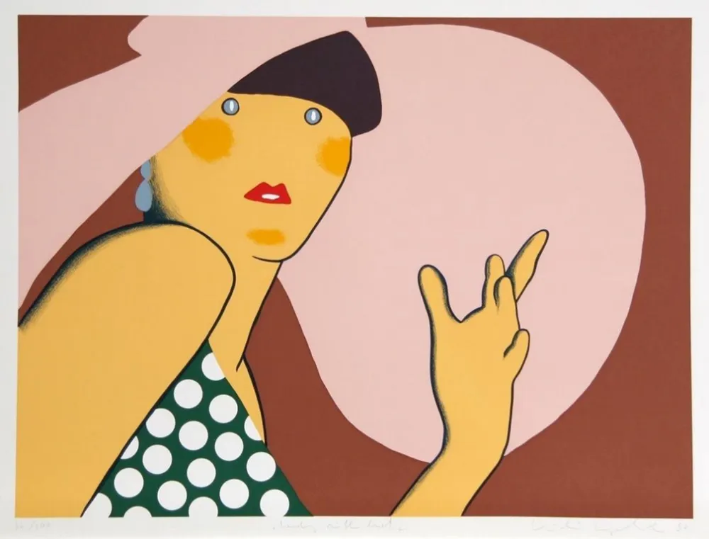 Serigrafia Kogelnik - LADY WITH HAT