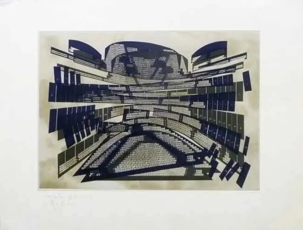 Água-Forte Kuitca - Sin titulo