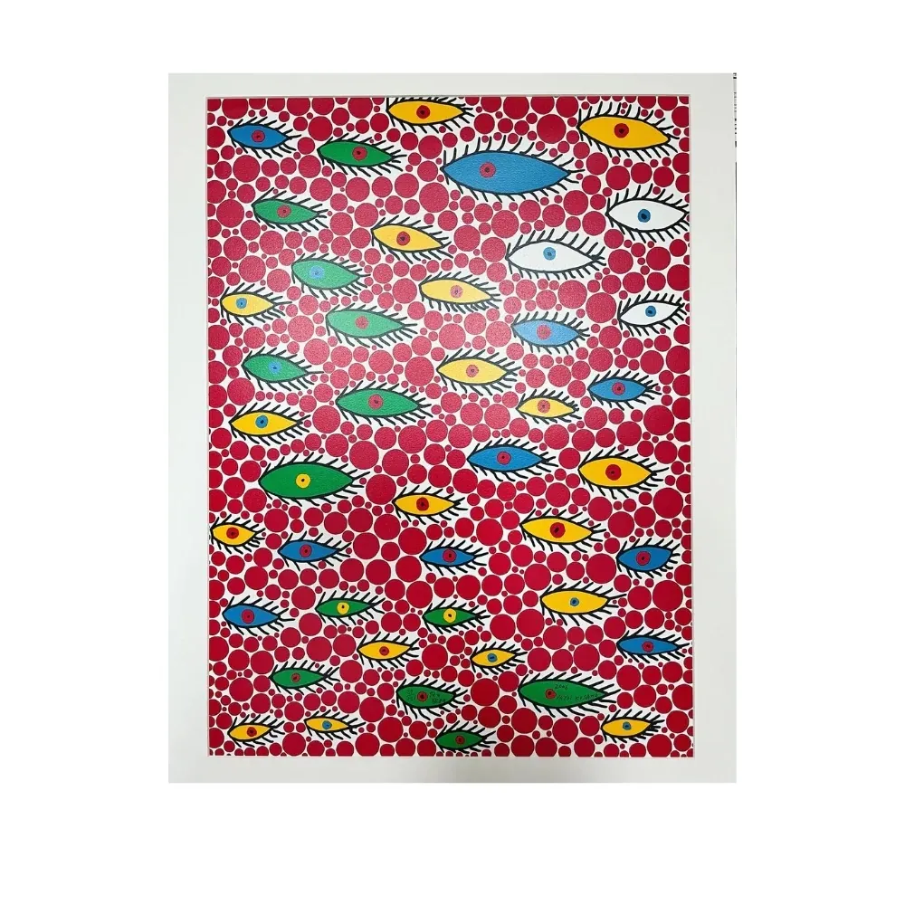 Serigrafia Kusama - Eyes Flying in the Sky