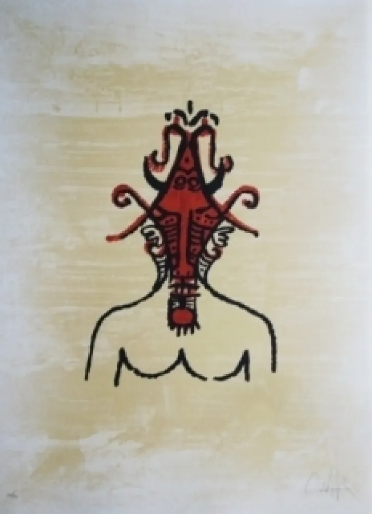 Litografia Lam - El ultimo viaje del buque fantasma