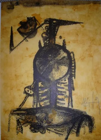 Litografia Lam - Jean Cassou: vingt-deux poèms