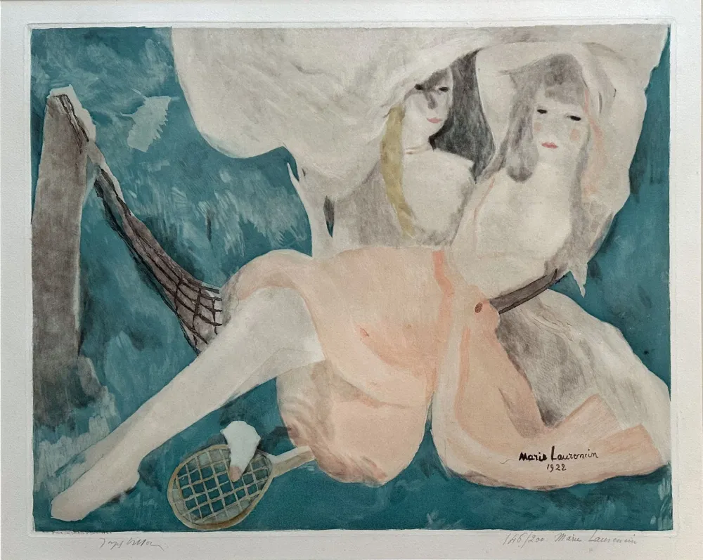 Água-Forte E Água-Tinta Laurencin - Femme au Hamac