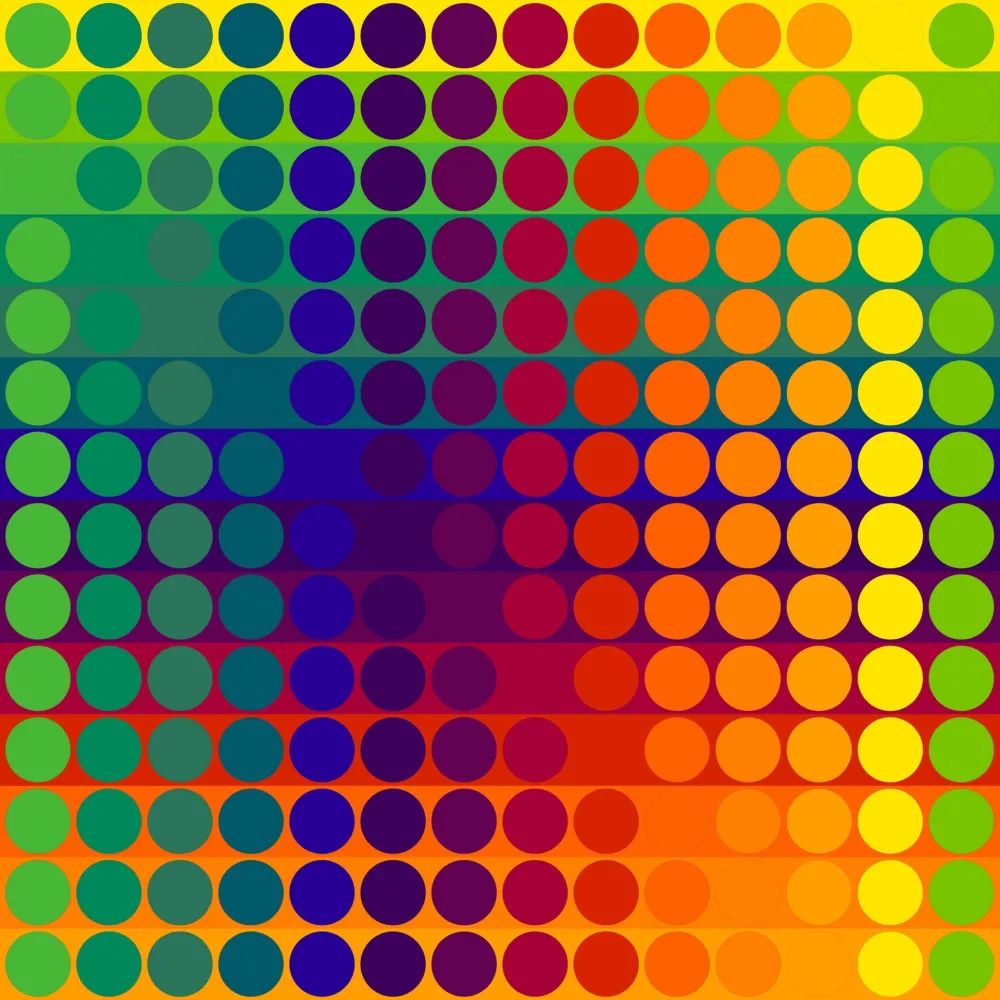 Litografia Le Parc - Color Secuencia 2