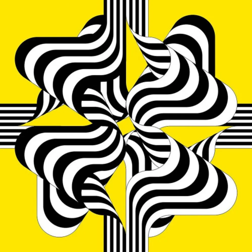 Litografia Le Parc - Larga marcha, 4 bifurcaciones, 1