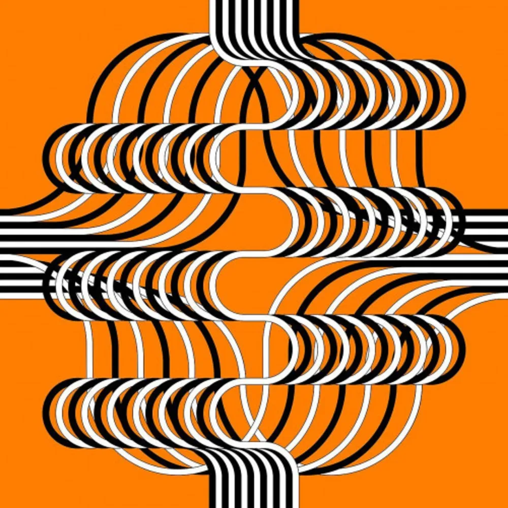 Litografia Le Parc - Larga marcha, 4 bifurcaciones, 13