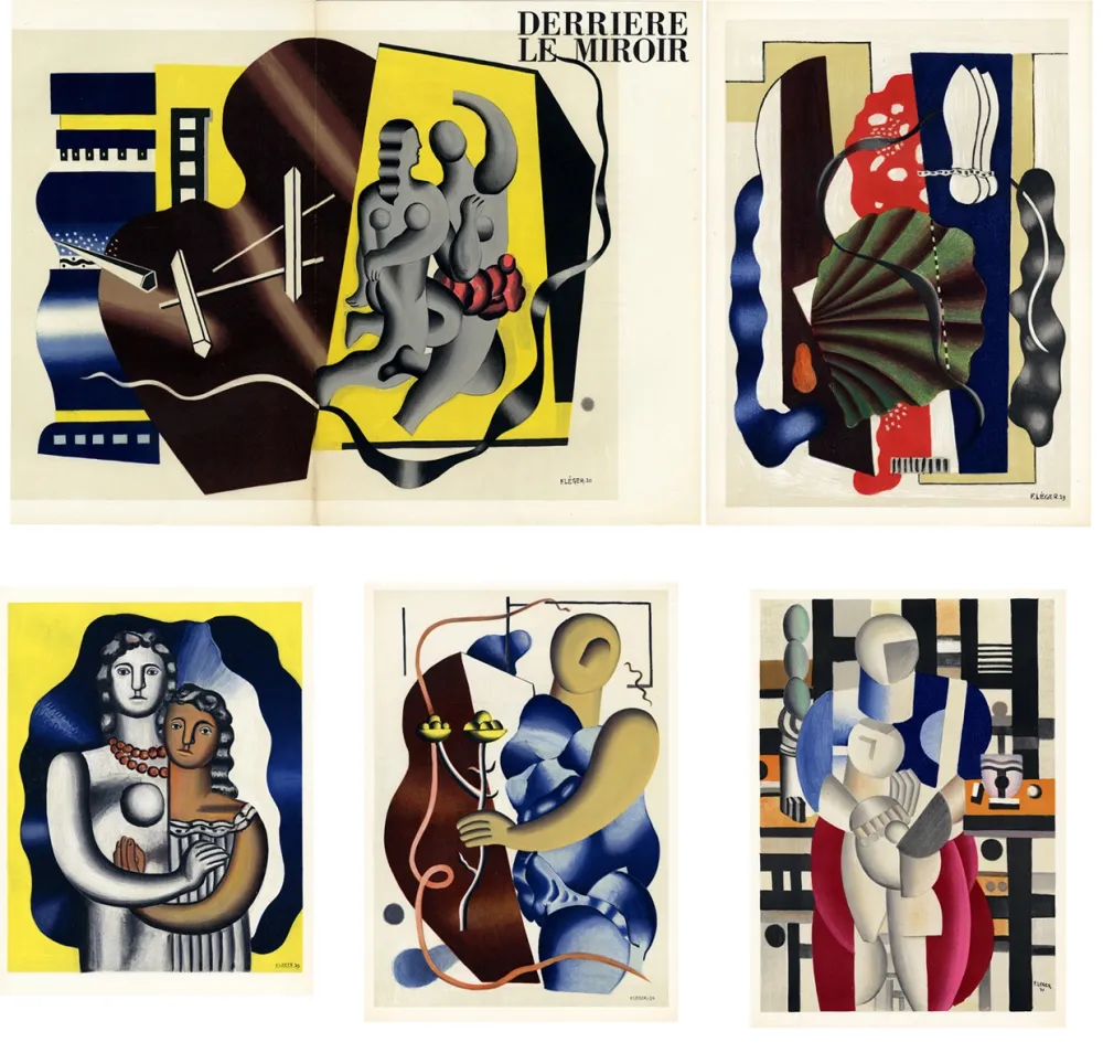 Livro Ilustrado Leger - DERRIÈRE LE MIROIR N° 79-80-81. FERNAND LÉGER. Octobre 1955