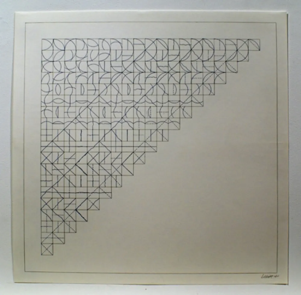 Gravura Lewitt - Arcs and Lines