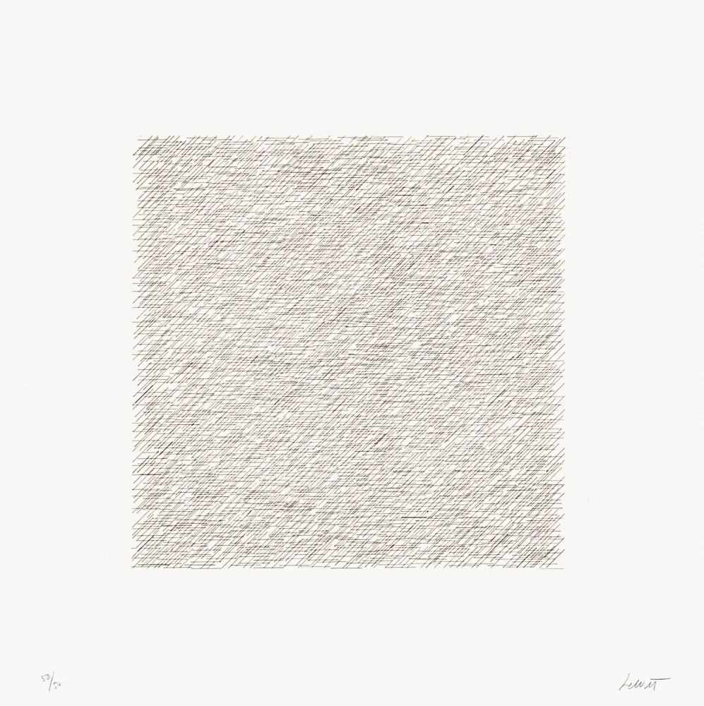 Litografia Lewitt - Lines of One Inch in Four Directions and All Combinations 03 (70122)
