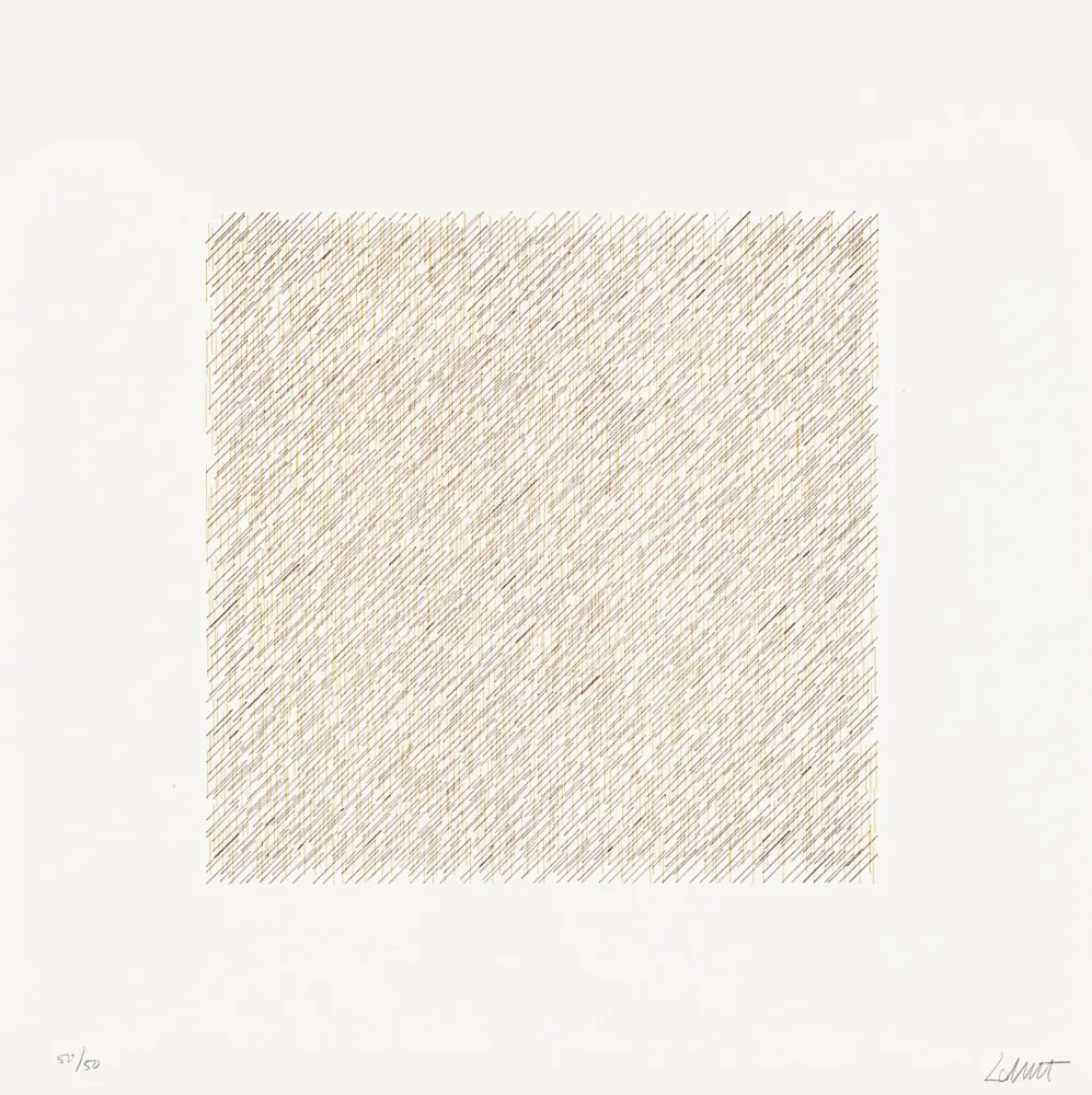 Litografia Lewitt - Lines of One Inch in Four Directions and All Combinations 06 (70120)