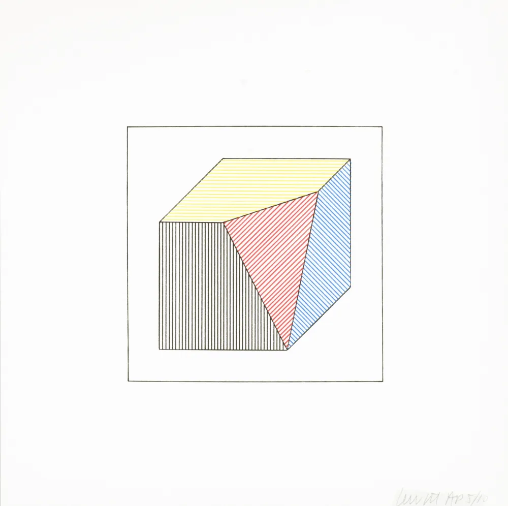 Serigrafia Lewitt - Twelve Forms Derived From a Cube 45