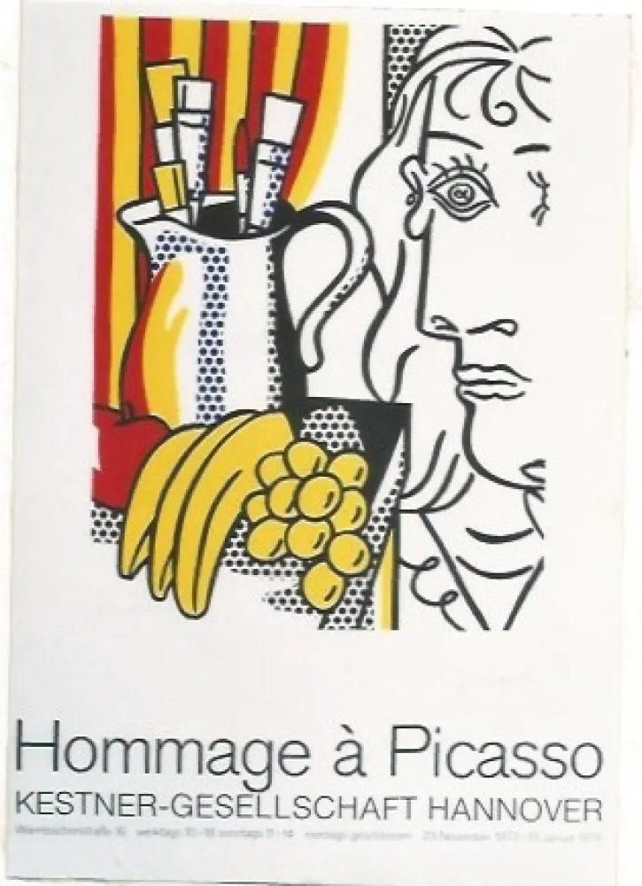 Cartaz Lichtenstein - Hommage á Picasso